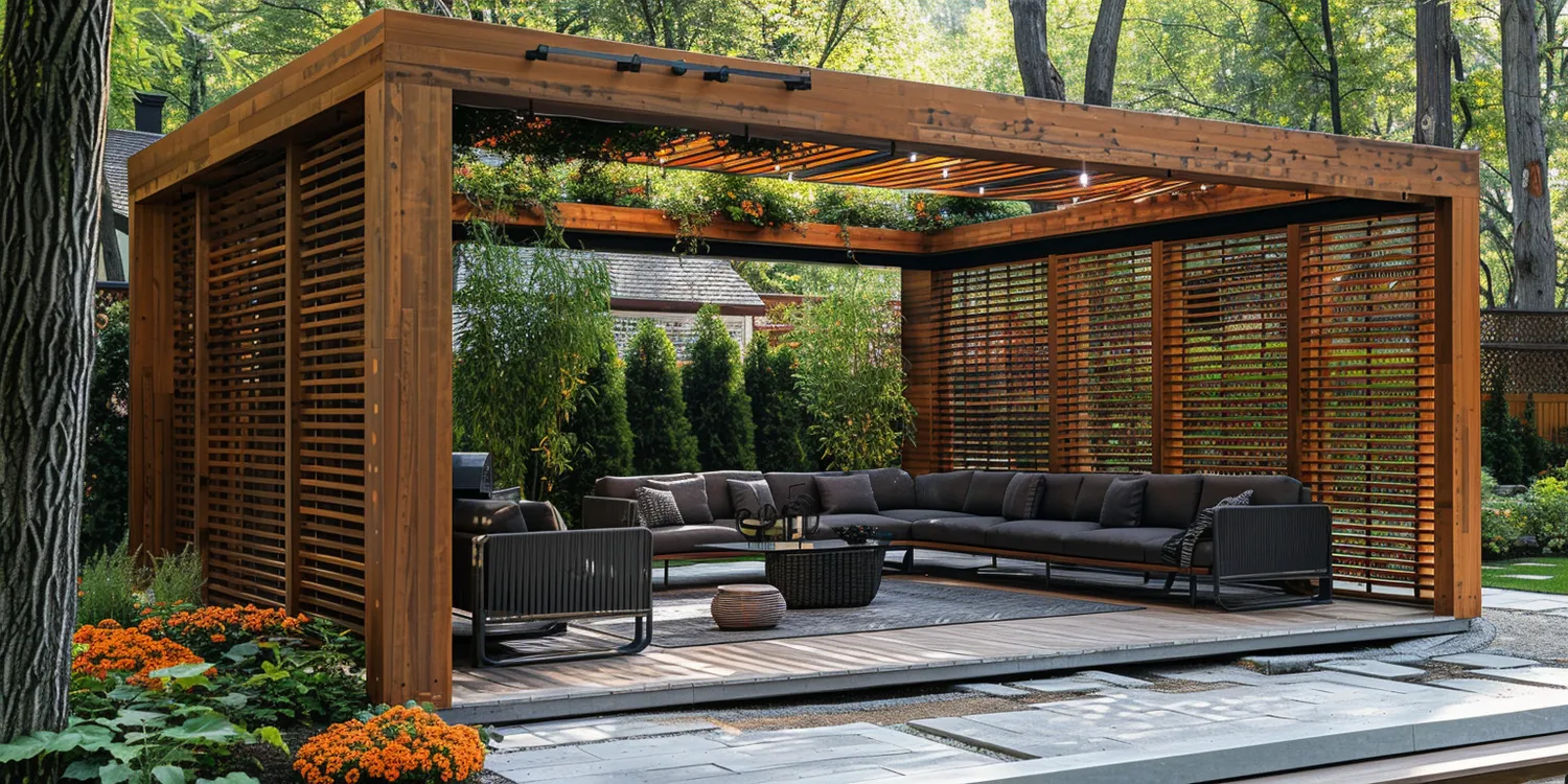 Co posadzić obok altany?