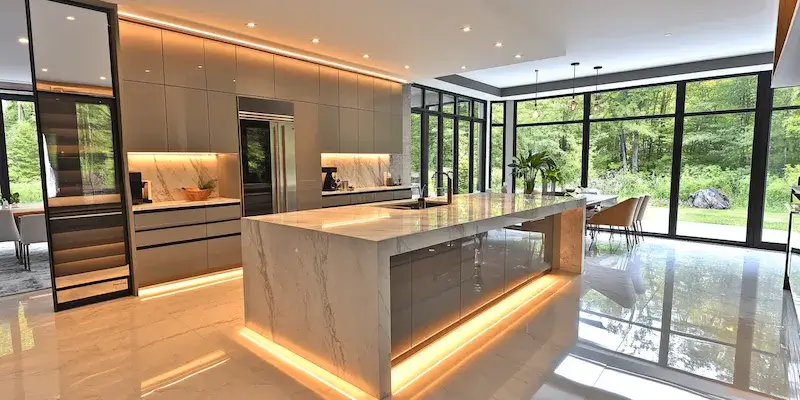 Czerwone meble kuchenne jakie ściany?