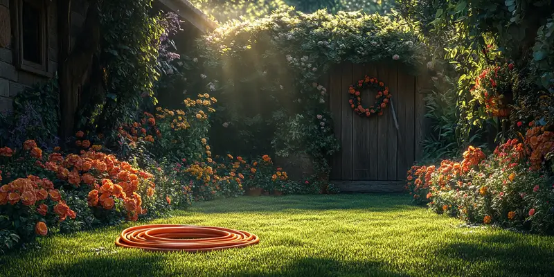 Bęben jak zrobić wieszak na wąż ogrodowy?